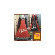 Abaya Indua Full Bordir Orens / Gamis Aceh Murah