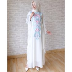 Ace Fashion Dress Muslim Maxi Kaftan Asyanti 2017 - (Putih)