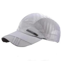 Adapula Bertautan Cepat Kering Yg Dpt Mengatur Olahraga Snapback (Abu-Abu Muda)