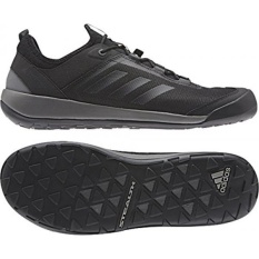 Adidas Sport Performance Mens TERREX SWIFT Solo Hiking Sneakers, Hitam, Mesh, Tekstil, Karet,-Intl
