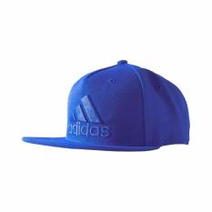 ADIDAS Topi Flat Cap Logo - S97606 - Biru