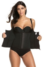 Dapat Disesuaikan Bahu Tali Pinggang Latihan Rompi Corset Wanita Ritsleting Kait Badan Pembentuk Pinggang Cincher Tummy Pengendali Yg Melangsingkan Shapewear-Internasional