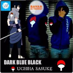 Aduuh Jaket Naruto Kipas (Naruto Anime Ninja Sasuke Clan Uchiha) Best Seller - Blue/Black