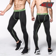 Advanced Kompresi Latihan Cool Dry Sports Tights Celana Panjang Baselayer Menjalankan Legging Yoga Rashguard Men Wild Cargo Pola Militer Army Pemulihan Otot untuk Pelatihan Bersepeda & Athletics (Hitam) -
Intl