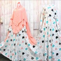 Adzra Gamis Murah syari/busana muslim wanita - Asyifa Gamis - Putih