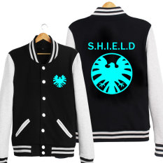 Sndn Biro Jaket Baseball untuk Pria atau Wanita The Man Jaket Baseball Musim Semi (HITAM 1)