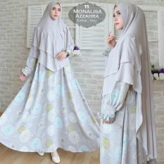 Afifahstore Gamis Syari Gamis Jumbo fit XXL Muslim Wanita Busui Dress Muslimah Atasan Monalisa Azzahra