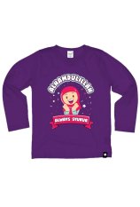 AFRAKIDS AF149 Kaos Anak Muslim - Alhamdulillah Always Syukur Ungu Tua
