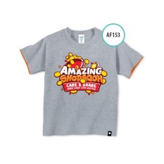 Aria Baju Kaos Anak Afrakids / Baju Kaos Anak Cowok / Baju Kaos Lengan Pendek Laki - Laki / AF153 - AbuAbu