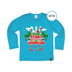 Afrakids baju anak bayi branded berkulitas AF178 start your day with bismillah