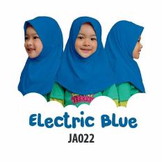 Aria Hijab Anak Afrakids / Hijab Instan Anak / Jilbab Instan Anak Sekolah / Jilbab Anak SD / JA022 - Electric Blue
