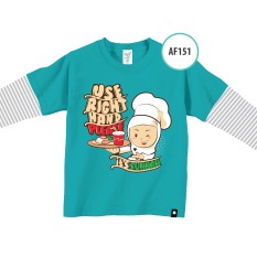Afrakids Kaos Anak Muslim AF151 - Hijau Muda