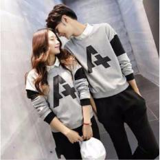 Agen Kaos Couple Lengan Panjang - Baju Pasangan- Kaos Kapel - Baju Kembar ( Coupel / Capel / Copel )