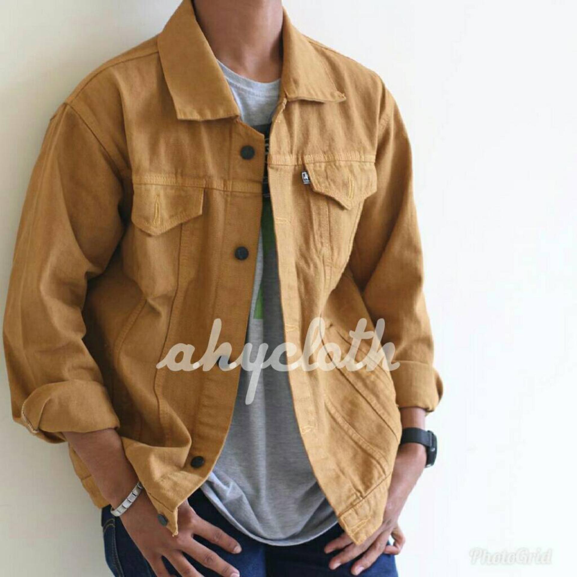 Jaket Jeans Denim Casual Pria -premium