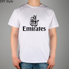 AIRWAYS EMIRATES Airlines Penerbangan Pria Lengan Baju T-shirt Baru Kedatangan Merek Fashion Pria Mengenakan T-shirt untuk Summer Tee Putih- INTL