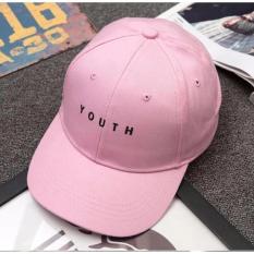 Aiueo Topi Pria Wanita Baseball Korea Fashion Unisex Hip-Hop Style Lovers Adjustable Snapback Cotton Cap YOUTH