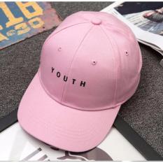 Aiueo Topi Pria Wanita Baseball Korea Fashion Unisex Hip-Hop Style Lovers Adjustable Snapback Cotton Cap YOUTH