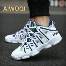 AIWOQI Fashion Cocok Pria Breathable Basket Sepatu-Intl