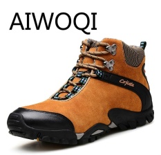 Aiwoqi Pria Wanita Kekasih Rendah Anti-Air Non-slip Sepatu Daki Gunung Luar Ruangan Pendakian Daki Gunung Sepatu untuk Pria Wanita-Internasional