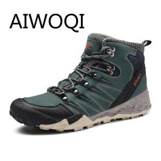 Aiwoqi Pria Wanita Kekasih Rendah Anti-Air Non-slip Sepatu Daki Gunung Luar Ruangan Pendakian Daki Gunung Sepatu untuk Pria Wanita-Internasional