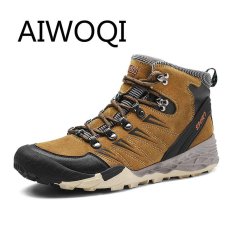 Aiwoqi Pria Wanita Kekasih Rendah Anti-Air Non-slip Sepatu Daki Gunung Luar Ruangan Pendakian Daki Gunung Sepatu untuk Pria Wanita-Internasional