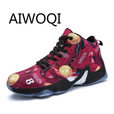 Aiwoqi Pria Wanita Klasik Profesional Terbaik Keranjang Sepatu Modis Cocok Pria Dapat Bersirkulasi Sepatu untuk Keranjang Menjalankan Sport Menjalankan Atletik sepatu Lari-Internasional