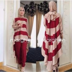 AK-196 Kanaka Coksu Set 3 in 1 (Celana+Blouse+Pasmina)Jersey Akiko Fashion