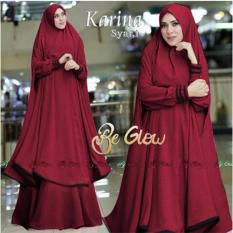 AK-372 Karina Syarii - Maroon +bergo Akiko fashion