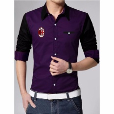 AK - Kemeja Pria AC Milan - Purple Akiko fashion