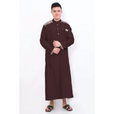 Al-Isra Jubah Cordova / Pakaian Muslim Gamis Pria (Maroon)