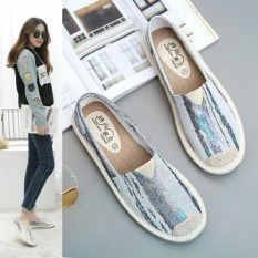 Uwais shoes - Sepatu Slop WK Rajut Kanvas