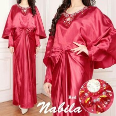 ALB shop - Kaftan Nabila Marun - Baju Gamis Muslimah