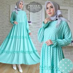 ALB shop - Nicole Polkadot Tosca - Baju Gamis Muslimah