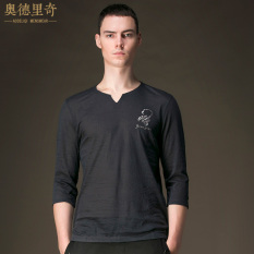 AODELIQI Baju Dalaman Kain Linen Semi dan Kaus Warna Polos XL