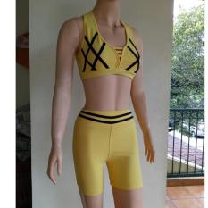 Aleizha Set Baju Senam Bra Silang