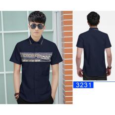 Algren Baju Hem Kemeja Batik Pria Jojo 04 lengan pendek - Maroon / Hitam / Biru Navy / Tosca / Regular fit / Casual / Polos / Kerja / Kantor / Katun / Kem Tangan Pendek Cowo / Atasan Cowok / Pakaian Laki laki Dewasa