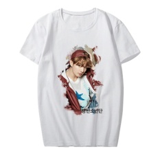 Korea Fashion BTS Bangtan Boys WINGS Photo Album Modal JUNG KOOK Tshirt T Shirt T-shirt PT558 (JUNGKOOK Putih) -Intl