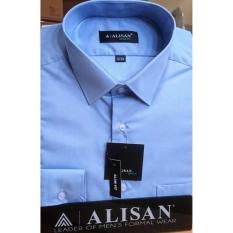ALISAN Kemeja Polos Slim Fit Lengan Panjang //Biru B2//