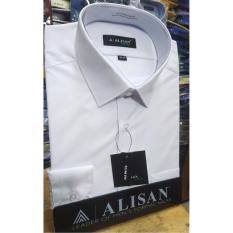 ALISAN Kemeja Polos Slim-Fit Lengan Panjang //PUTIH//