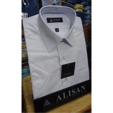 ALISAN Original: Kemeja Polos Reguler Lengan Pendek //PUTIH//