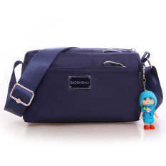 Tas Selempang Jaman Sekarang Wanita Gaya Korea (Biru Tua Warna) (Biru Tua Warna)