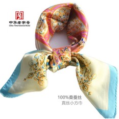 Semua Sutra Di Hangzhou Brokat Livings Kecil Syal Musim Semi 100% Mulberry Sutra Sorban Anak-anak Sutra Saputangan Kecil kerchief Sejati Sutra Musim Gugur Perempuan-Internasional
