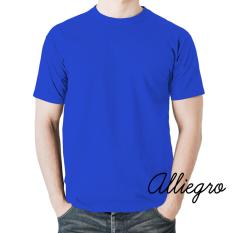 Alliegro Kaos Pria Polos Distro Premium - Kaos Terbaru Keren Murah Tumblr Tee Dewasa Biru Benhur