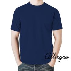 Alliegro Kaos Pria Polos Distro Premium - Kaos Terbaru Keren Murah Tumblr Tee Dewasa Navy