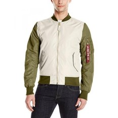 Alpha Industri Mens L-2b Dragonfly Darah Chit, Vintage Putih/Jungle Green,-Intl