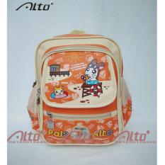 Tas Alto Original / Ransel Anak TK Orange Krem