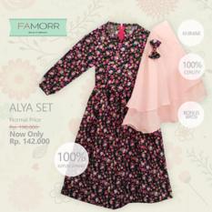 ALYASET(7-9tahun) gamis anak fashion grosir gemuk