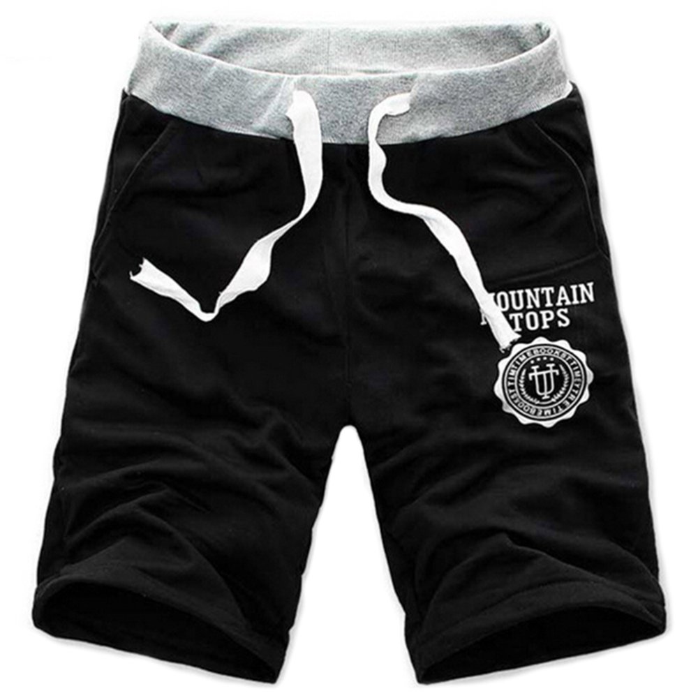 Amango Jogging Sports Pants Bang Pendek (Hitam)