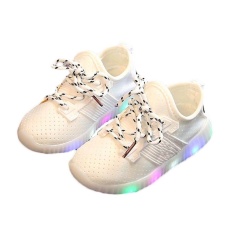 Amart Anak Kids DIPIMPIN Luminous Sneakers Olahraga Sepatu Kasual Boots untuk Musim Semi Musim Gugur-Intl