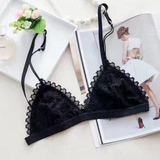 Amart Fashion Wanita Bra Lace Floral Tali Atas Bras Musim Panas Ultrathin Transparan Memikat Brassiere-Intl